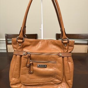 Tignanello Elegant Tan Leather Handbag